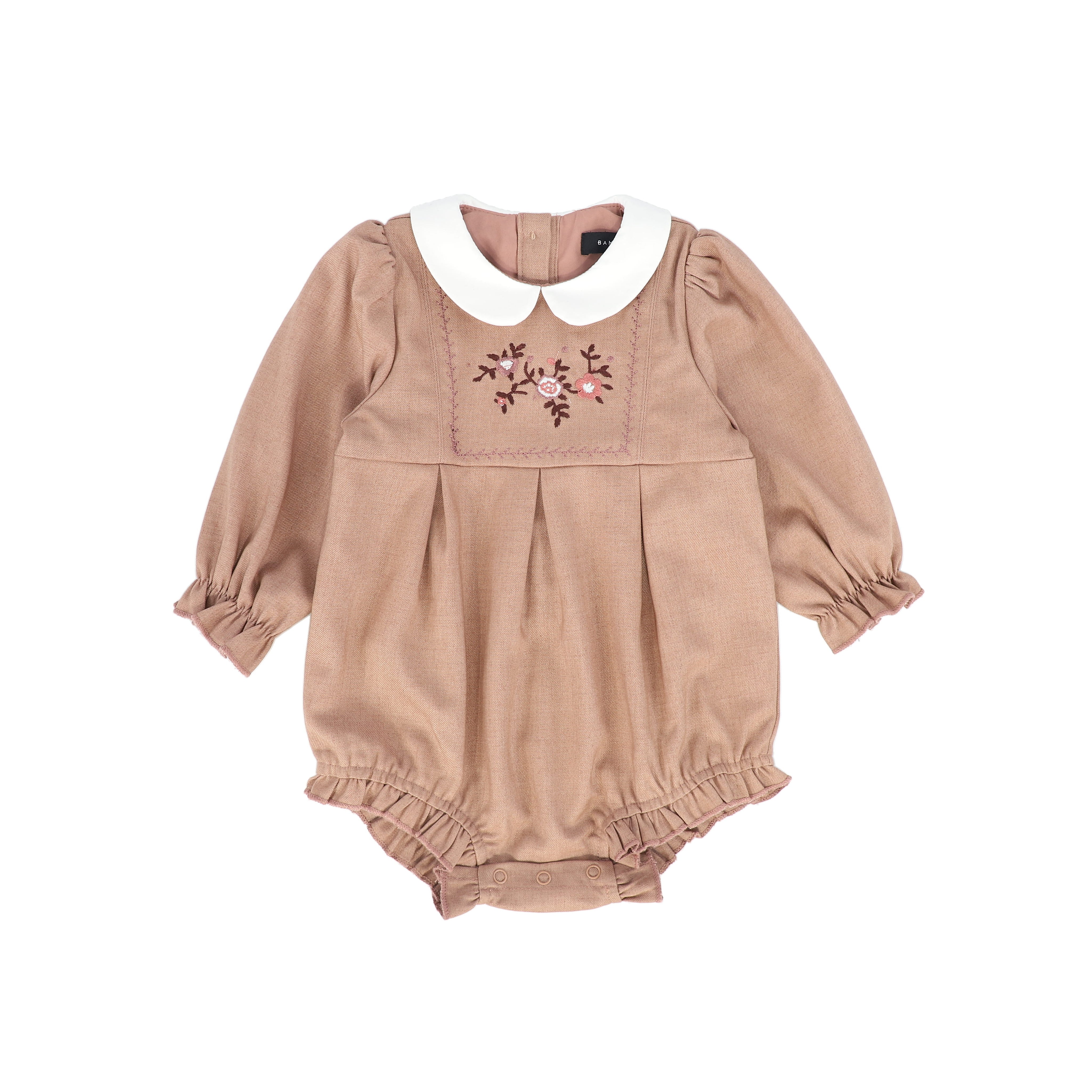 wool embroidered romper