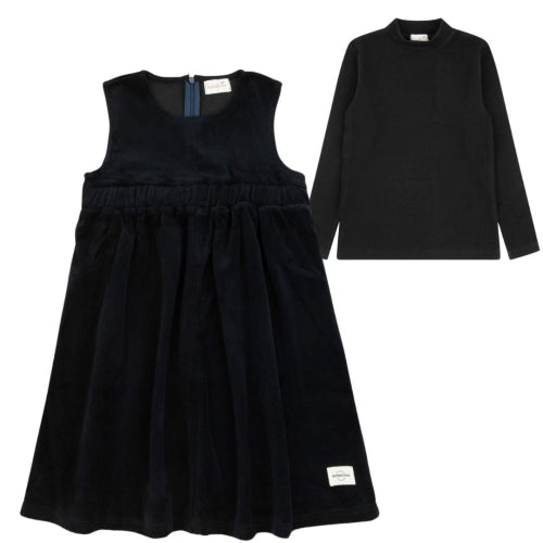 Velour Black Jumper Set