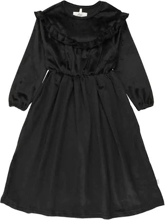 Velour ruffle robe